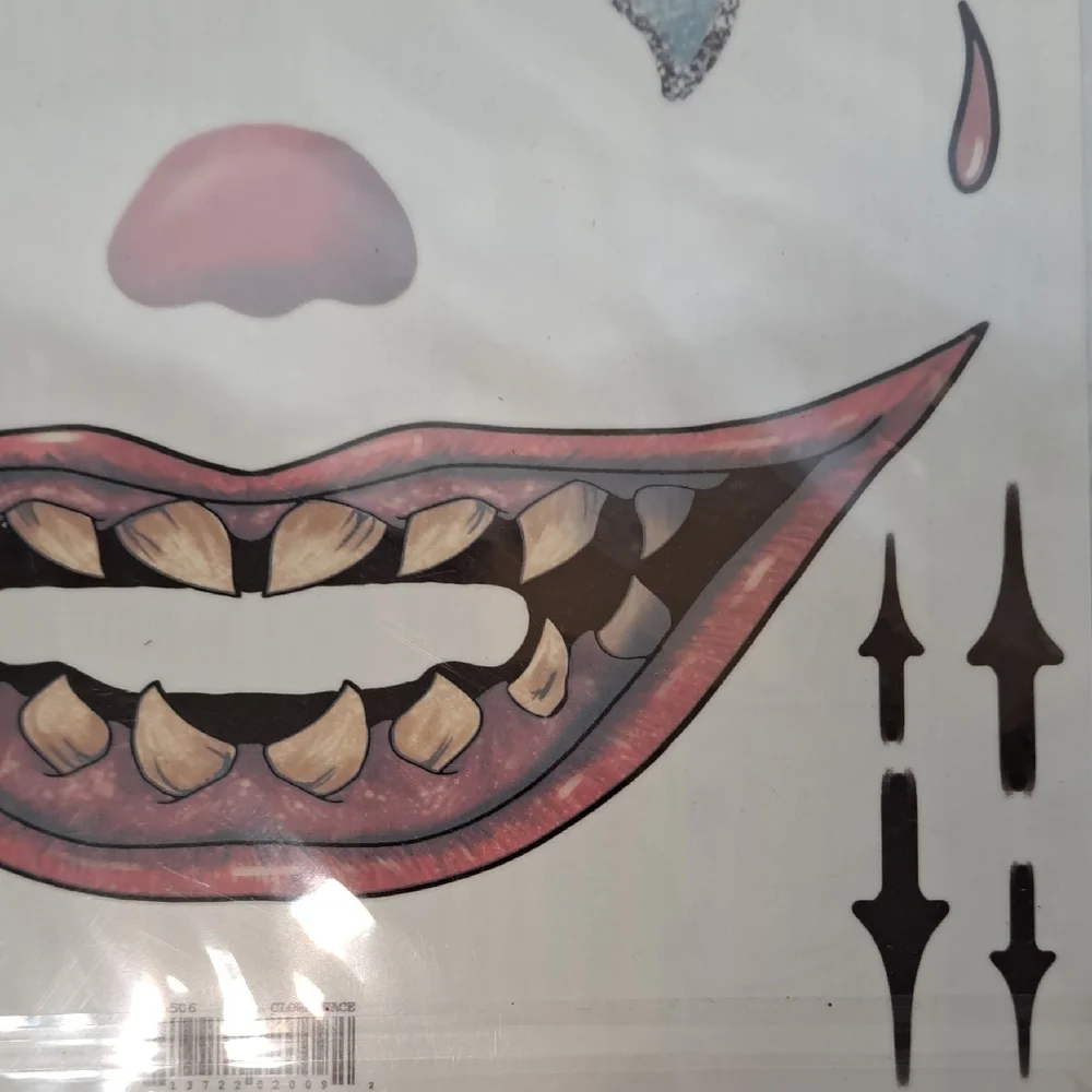 Clown Face Temporary Tattoo Kit